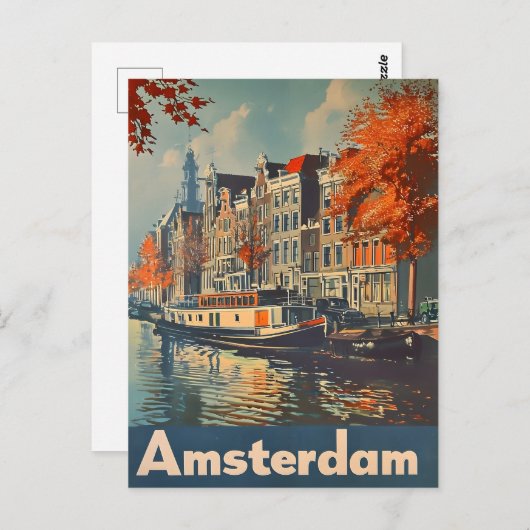 Canal Charm: Amsterdams Briefkaart (Voorkant / Achterkant)