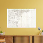 Canal de Suez, Egypte Canvas Afdruk (Insitu (Woonkamer))