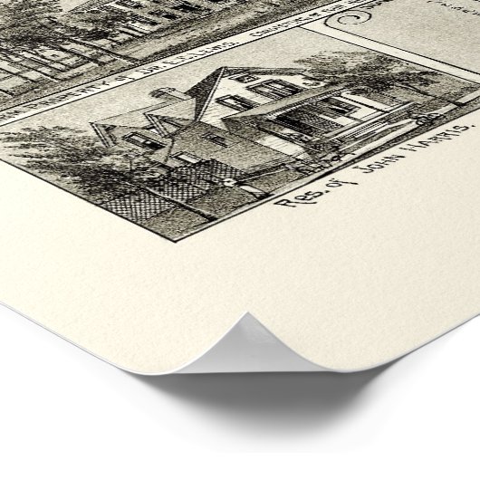 Canal Dover, OH Panoramic Map - 1899 Poster (Hoek)