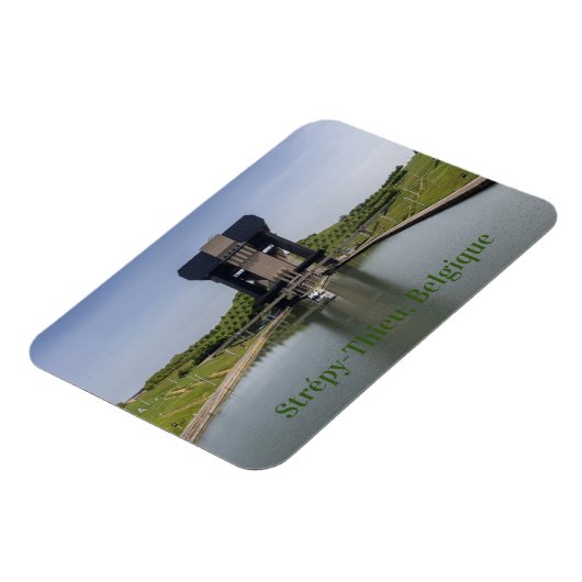 Canal du Centre and Boat Lift, België Magneet (Linkerzijde)