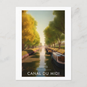 Canal du Middags - Frankrijk - illustraties Briefkaart