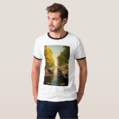 Canal du Middags - Frankrijk - illustraties T-shirt (Voorkant volledig)