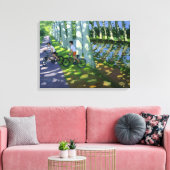 Canal du Midi France Canvas Afdruk (Insitu (Woonkamer))