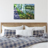 Canal du Midi France Canvas Afdruk (Insitu (Slaapkamer))