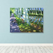 Canal du Midi France Canvas Afdruk (Insitu (Houten vloer))