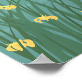 Canal du Midi Frankrijk Reisposter Poster (Hoek)