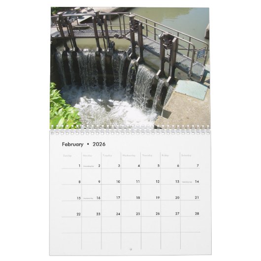 Canal du Midi Wandkalender Kalender (Feb 2026)