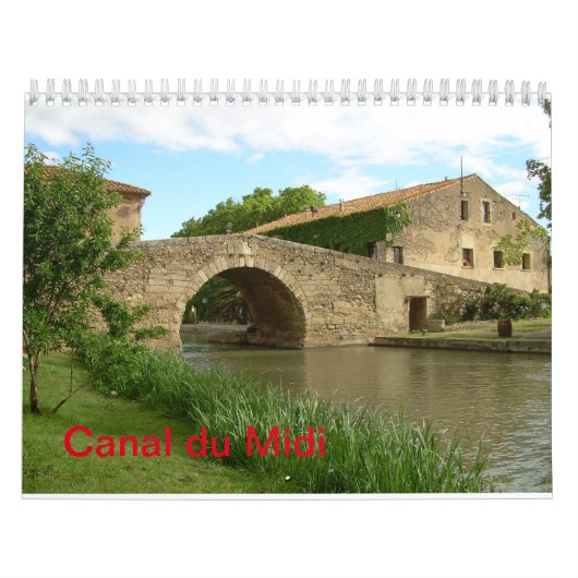 Canal du Midi Wandkalender Kalender (Hoes)