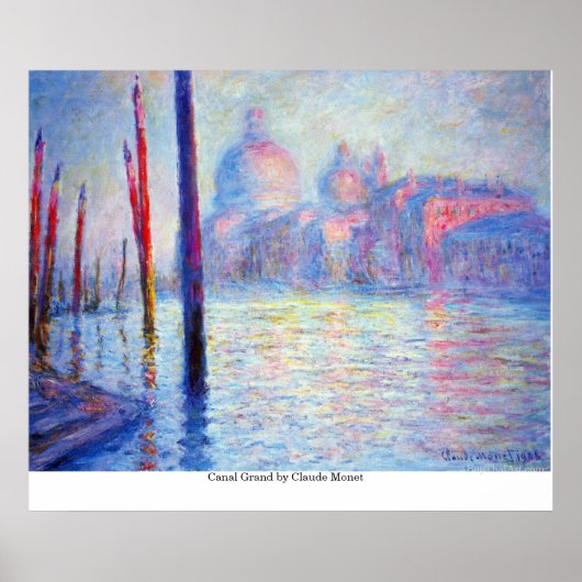 Canal Grand door Claude Monet Poster (Voorkant)