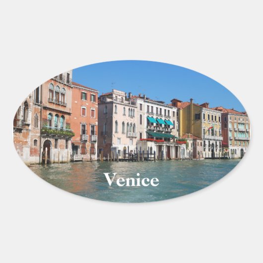 Canal grand oval Sticker (Voorkant)