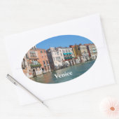 Canal grand oval Sticker (Envelop)