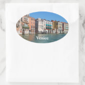 Canal grand oval Sticker (Tas)