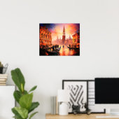 Canal Grande, Gondolas en San Marco van Venetië | Poster (Thuiskantoor)