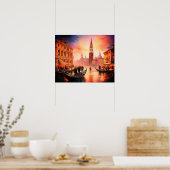 Canal Grande, Gondolas en San Marco van Venetië | Poster (Keuken)