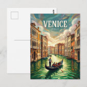 Canal Grande Italië Briefkaart (Voorkant / Achterkant)