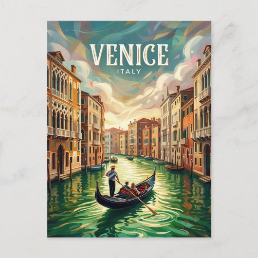 Canal Grande Italië Briefkaart (Voorkant)