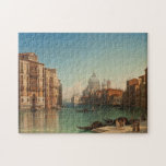 Canal Grande Venice Vintage Painting Travel Art Legpuzzel<br><div class="desc">Custom, fun, personalized, family kids travel art lovers 250 pieces jigsaw puzzle, featuring a magnificent beautiful vintage oil on canvas painting, by Gustaf Wilhelm Palm, of a view of Canal Grande in Venice, and your note / greetings in an elegant faux gold typography script. Made of sturdy cardboard and mounted...</div>
