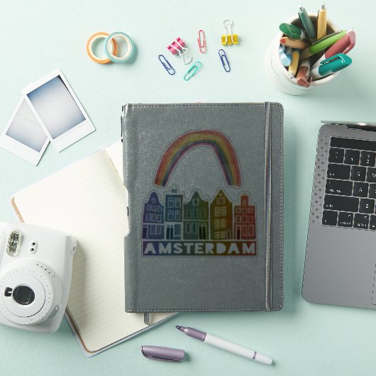 Canal House Amsterdam Holland Rainbow Set Sticker (iPad Cover)