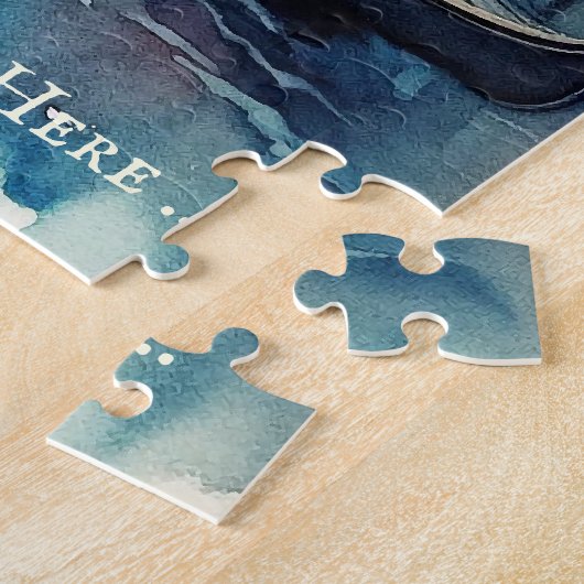 Canal in Venetië Italië Waterverf Puzzel Legpuzzel (Zijkant)