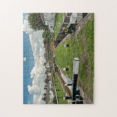 Canal Lock Picturesque Uitzicht Engels land Legpuzzel (Verticaal)