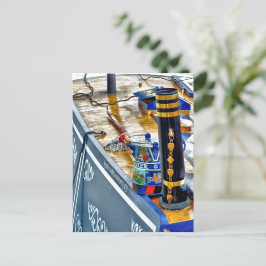 CANAL NARROWBOAT BRIEFKAART (Staand voorkant)