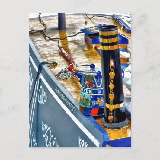 CANAL NARROWBOAT BRIEFKAART (Voorkant)