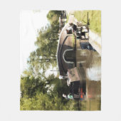 CANAL NARROWBOAT Fleece Blanket (Voorkant)