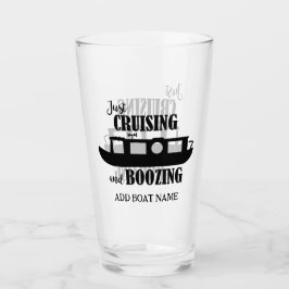 Canal Narrowboat Funny Drinking Quote Glas