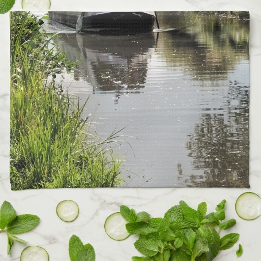 CANAL NARROWBOAT THEEDOEK (Gevouwen)