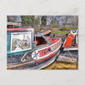 CANAL NARROWBOATS BRIEFKAART (Voorkant)