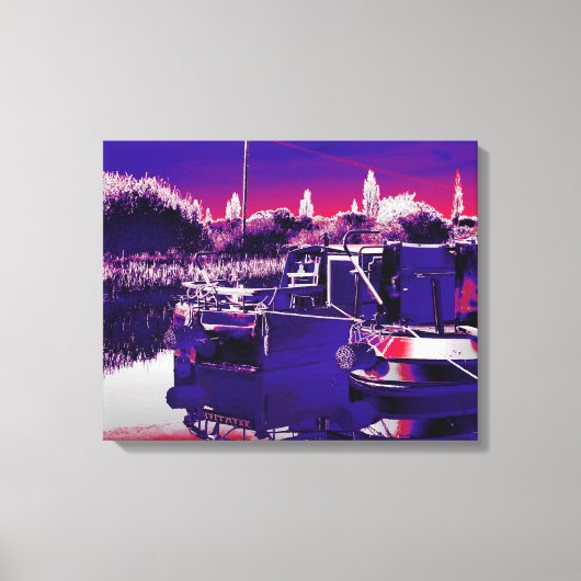 CANAL NARROWBOATS CANVAS AFDRUK (Voorkant)