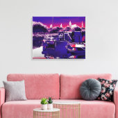 CANAL NARROWBOATS CANVAS AFDRUK (Insitu (Woonkamer))