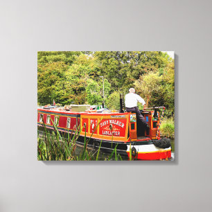 CANAL NARROWBOATS CANVAS AFDRUK