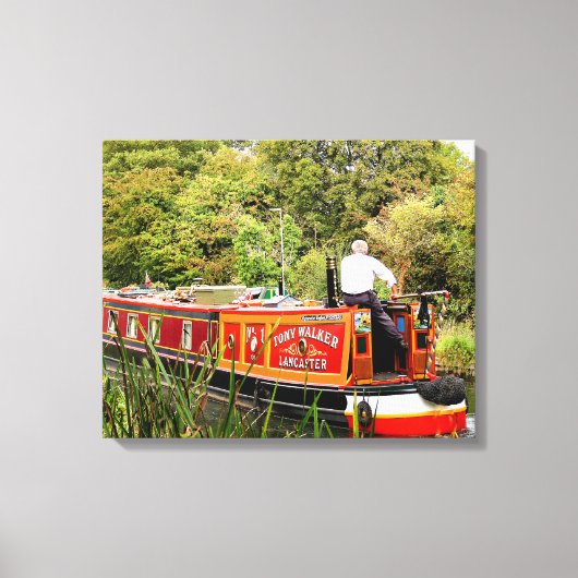 CANAL NARROWBOATS CANVAS AFDRUK (Voorkant)