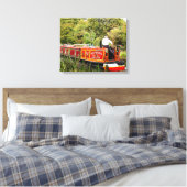 CANAL NARROWBOATS CANVAS AFDRUK (Insitu (Slaapkamer))