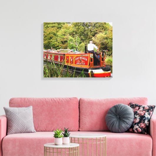 CANAL NARROWBOATS CANVAS AFDRUK (Insitu (Woonkamer))