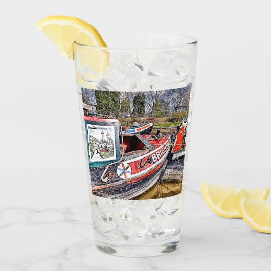 CANAL NARROWBOATS GLAS (Voorkant ijs)