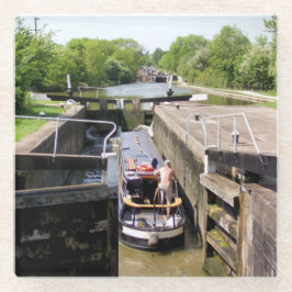 CANAL NARROWBOATS GLAZEN ONDERZETTER