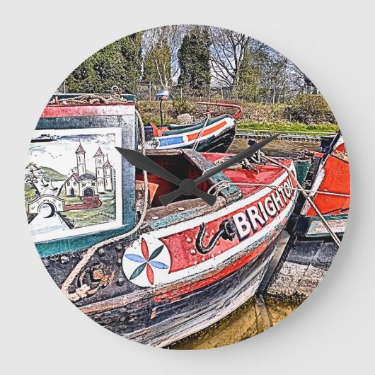 CANAL NARROWBOATS GROTE KLOK (Voorkant)