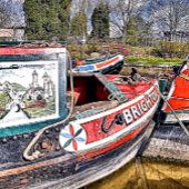 CANAL NARROWBOATS KERAMISCH ORNAMENT