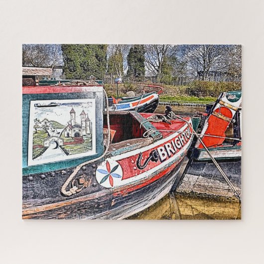 CANAL NARROWBOATS LEGPUZZEL (Horizontaal)