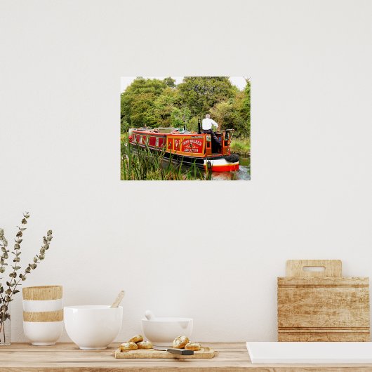 CANAL NARROWBOATS POSTER (Keuken)