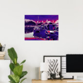 CANAL NARROWBOATS POSTER (Thuiskantoor)