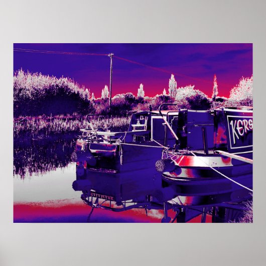 CANAL NARROWBOATS POSTER (Voorkant)