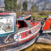 CANAL NARROWBOATS POSTER