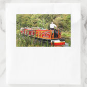 CANAL NARROWBOATS RECHTHOEKIGE STICKER (Tas)