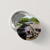 CANAL NARROWBOATS RONDE BUTTON 3,2 CM (Voorkant /achterkant)