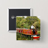 CANAL NARROWBOATS VIERKANTE BUTTON 5,1 CM (Voorkant /achterkant)
