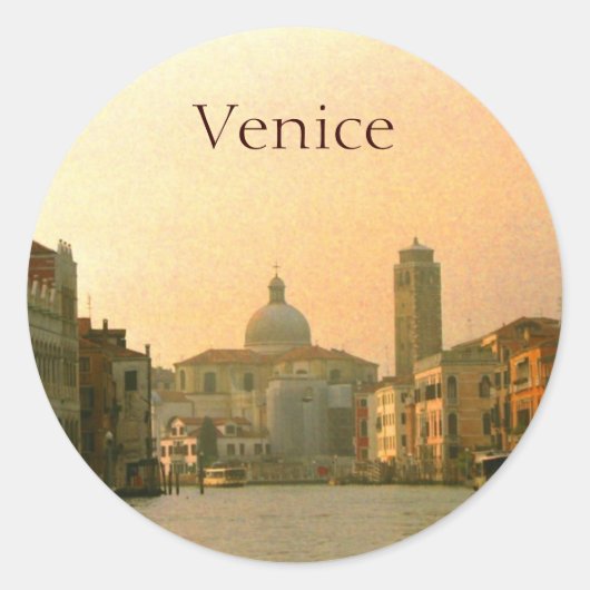 Canal of Venice Italië Stickers (Voorkant)