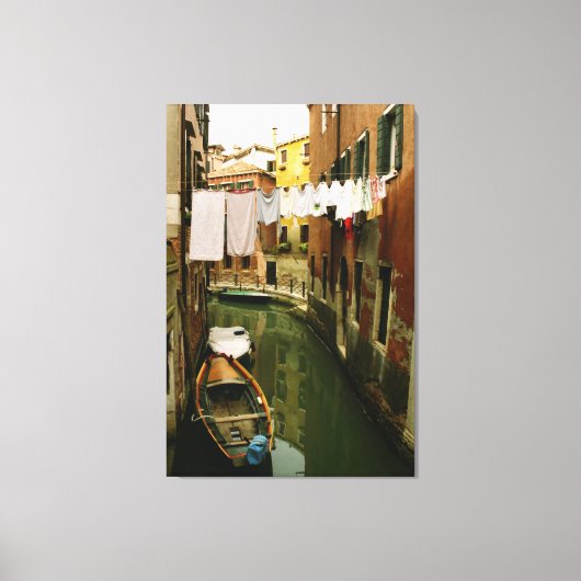 Canal of Venice Wasserijkunst Canvas Afdruk (Voorkant)